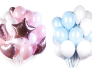 ТОП-7 популярных композиций из шаров для выписки из роддома