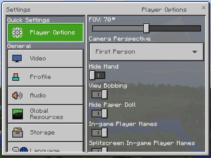 Мод на Быстрые настройки 1.2+