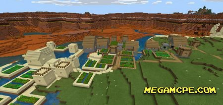 Сид на Тройную деревню в биоме Меза