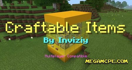 Карта Craftable Items (Редстоун) (Командные блоки)